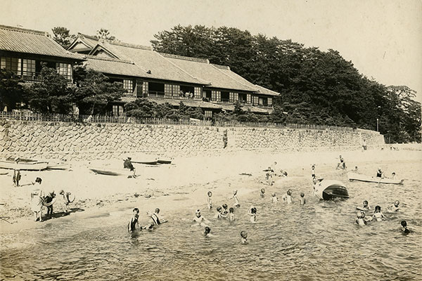 常磐館 海水浴
